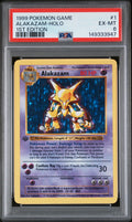 1999 Pokemon Game Alakazam 1st Edition Holo #1 PSA EX-Mt 6