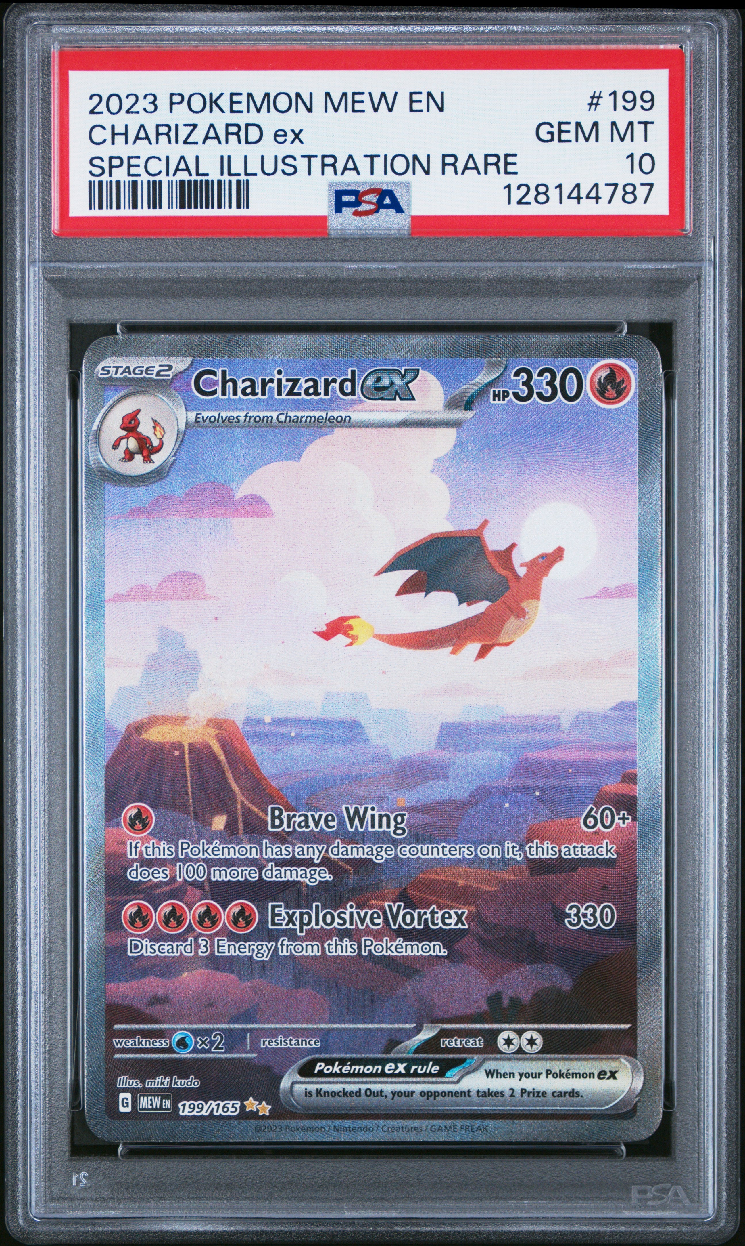 2023 Pokemon Scarlet & Violet 151 Charizard ex #199 PSA Gem Mint 10