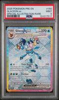 2025 Pokemon Pre En-Prismatic Evolutions Glaceon Ex #150 PSA Mint 9