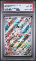 2025 Pokemon Pfl En-Phantasmal Flames Meowth #106 PSA Gem Mint 10