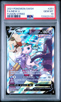 2021 Pokemon Sword & Shield Fusion Strike Full Art / Mew V #251 PSA Gem Mint 10