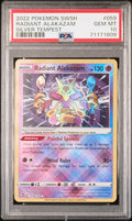 2022 Pokemon Sword & Shield Silver Tempest Radiant Alakazam #059 PSA Gem Mint 10