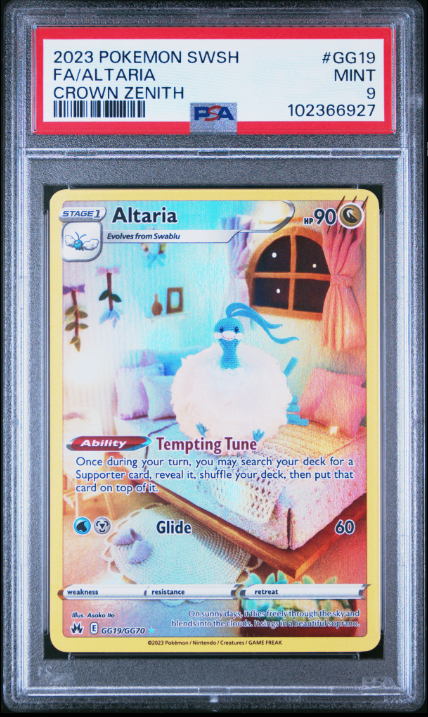 2023 Pokemon Sword and Shield Crown Zenith Full Art / Altaria #GG19 PSA Mint 9