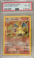 1999 Pokemon Game Charizard-Holo #4 PSA EX-MT 6