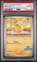 2025 Pokemon Svp En-Sv Black Star Promo Pikachu #214 PSA Gem Mint 10
