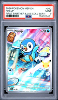 2026 Pokemon Mep En-Me Black Star Promo Piplup #042 PSA Mint 9