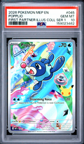 2026 Pokemon Mep En-Me Black Star Promo Popplio #045 PSA Gem Mint 10