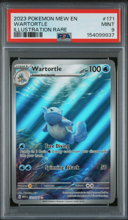 2023 Pokemon Mew En-151 Wartortle #171 PSA Mint 9