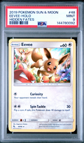 2019 Pokemon Sun & Moon Hidden Fates Eevee-Holo #48 PSA Mint 9