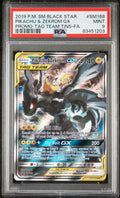 2019 Pokemon Sm Black Star Promo Full Art / Pikachu & Zekrom Gx #SM168 PSA Mint 9